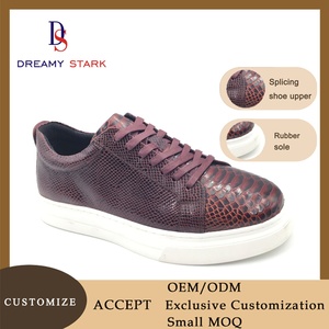 Chaussures à lacets en cuir véritable personnalisées, confortables et légères, design sportif et élégant, logo personnalisable, saison printemps/été - Product Image 2