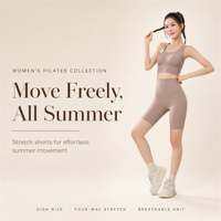 Ensemble haut de yoga rembourré non amovible et short de cycliste respirant de 5 pouces pour femme - Tenue de sport pour Pilates et gym