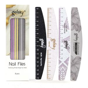 <b>Nail</b> Salon Tools Half Moon <b>Nail</b> <b>Files</b> Private Label Washable Emery Board Sandpaper 100 180 100/100 <b>Nail</b> <b>File</b> - Product Image 5