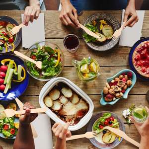 Juego de Cubiertos de Bambú Biodegradables de 170 mm, Cubiertos Desechables de Bambú, Vajilla Biodegradable para Fiestas y Campamentos - Product Image 6