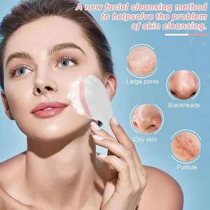 Brosse nettoyante visage en silicone en gros pour le démaquillage et le nettoyage des pores, avec long manche - Product Image 5