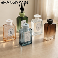 Nouvelle Bouteille de Diffuseur d'Arômes en Verre Marron Vide de Luxe Personnalisée SY, 200 ml, pour Bâtonnets Parfumés à Longue Durée, en Verre Huilé