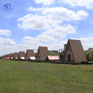 Cabaña Modular Prefabricada de Acero Ecológica y de Lujo, Portátil, para Vivienda Pequeña, Uso Hotelero, Contenedor Triangular Desmontable de 20 pies - Product Image 1