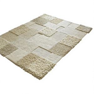 Latest Modern Geometric Design NZ Wool Moroccan Berber Rug Hand Knotted in India Living Room Decor From INDIAN TEXTILES H/L - Product Image 1