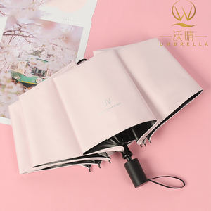 Parapluie à trois plis manuel en caoutchouc, os, bois, modèle personnalisé, 1 pièce - Product Image 2