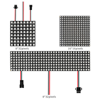 DC5v Ws2812b SK6812 LED Dot Matrix Berkualitas Tinggi 8*32 16*16 8*8 Digital Addressable