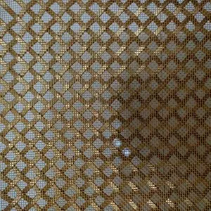 Satış dekoratif örgü ribbonHigh kaliteli kare dekoratif paslanmaz çelik dokuma kıvrımlı tel örgü