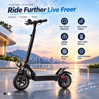 48V 500W Katlanabilir Elektrikli Scooter 45-70 km/s Uzun Menzilli Çift Süspansiyonlu 10 İnç Şişman Lastikli E-Scooter
