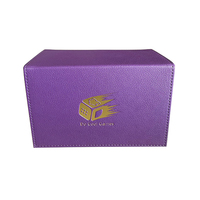 Jeu de société PU cuir personnalisé Flip Card Protector YuGiOh Deck Box TCG Cards Box Custom Deck Box Card Case