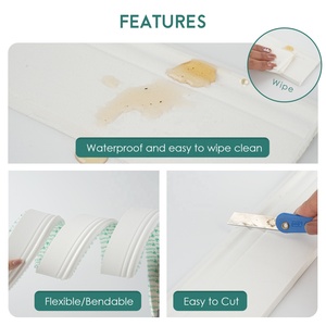 <span class=keywords><strong>Plinthe</strong></span> <span class=keywords><strong>décorative</strong></span> haut de gamme en EVA auto-adhésive, moderne et flexible, pour hôtels, salons et chambres à coucher - Product Image 3