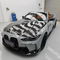 Kit de carrosserie en fibre de carbone sèche de haute qualité Style Pk pour BMW M3 M4 G80 G82 Kit de carrosserie de capot de diffuseur arrière de lèvre avant