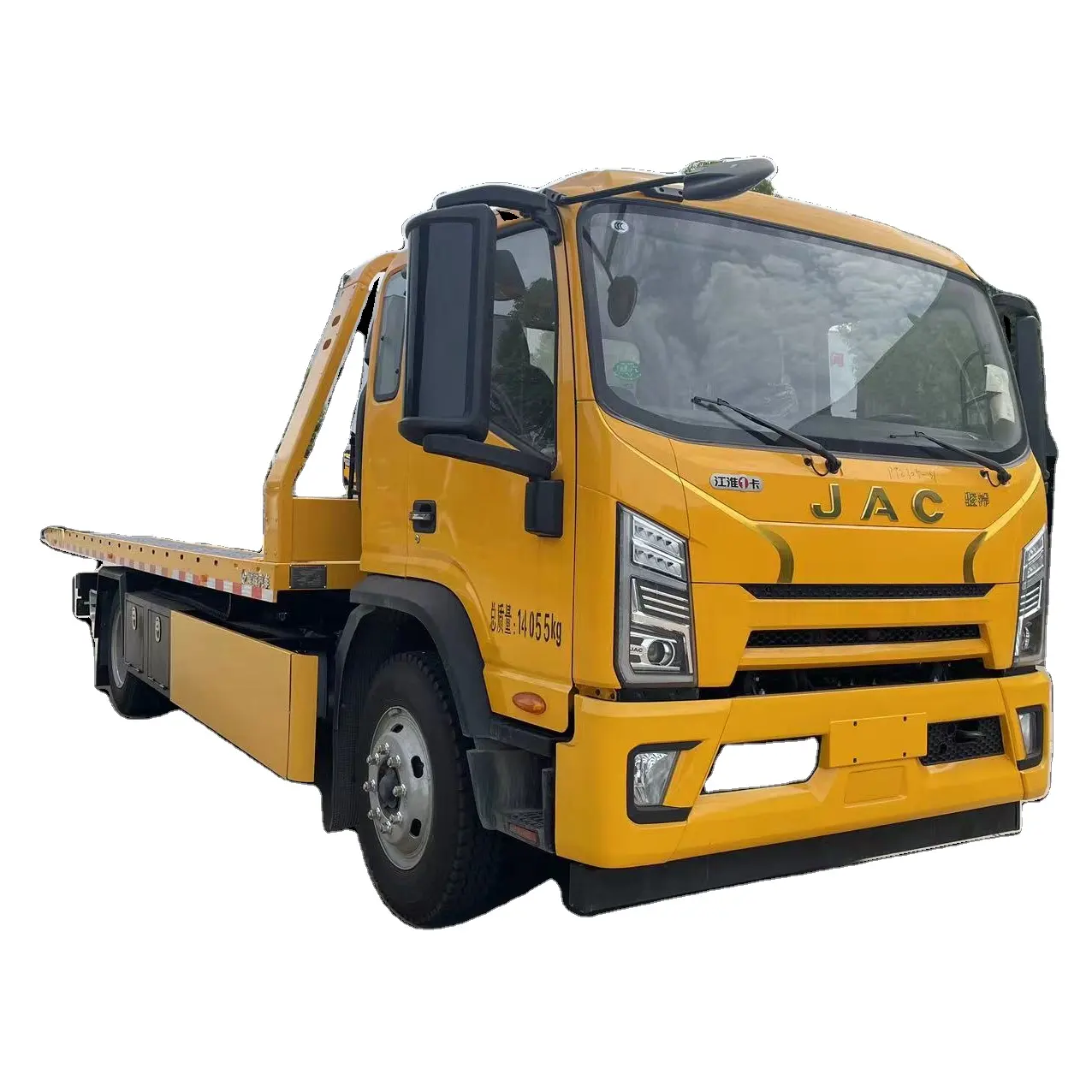 Marca China JAC 8 toneladas de camión de remolque de plataforma camión de rescate de carretera