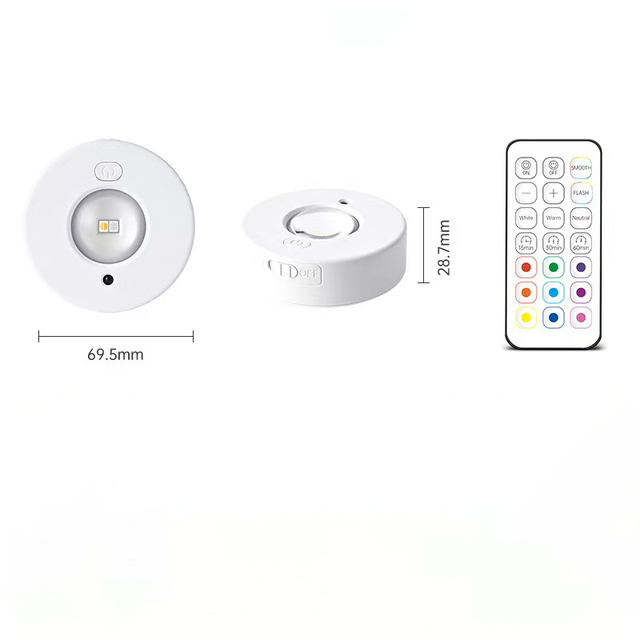Modern Design Ultra Lightweight Portable Eco-Friendly Cabinet Light 3000K 6000K Mix Mode USB-C Fast Charge Remote Control LED