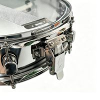Promotion : Gros tambour basse en acier inoxydable 14x3,5 pouces avec peaux en papier huilé pour la musique jazz, funk, pop, latin – Idéal pour un jeu professionnel intensif