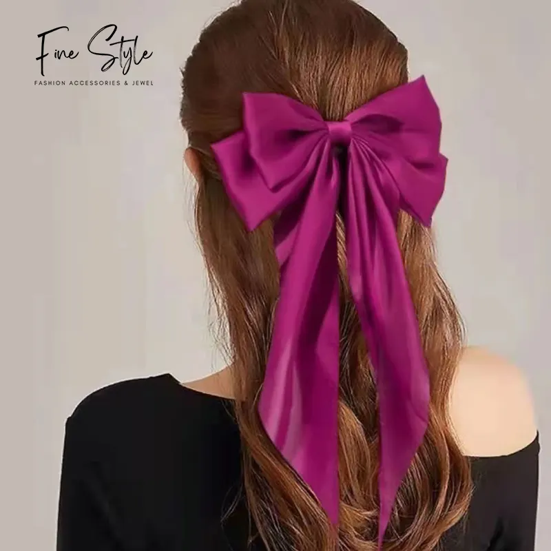 8 pollici solido grande fiocco per capelli per le ragazze bambini peluche arco accessori per capelli lavare il viso