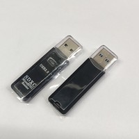 Adaptador Externo USB 3.0 T01, Lector de Tarjetas TF y SD con Ranura para Tarjetas de Memoria Flash, Plug and Play, para Computadora Portátil, Computadora de Escritorio y TV