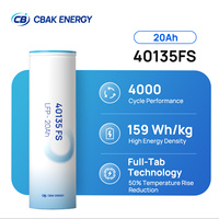 Batterie au phosphate de fer et de lithium rechargeable CBAK LiFePO4 liquide 3,2 V 20 Ah, certifiée CE/ROHS/UN38.3, 3500 cycles, 3C