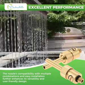 Outdoor Brass Adjustable Atomization <b>Garden</b> Sprinklers <b>Pool</b> Heads Curtain Nozzles - Product Image 4