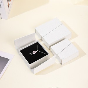 Foldable Pink Double Open Jewelry <b>Box</b> Luxury Rigid Cardboard Jewelry 2 Door Magnetic Necklace <b>Earring</b> Ring <b>Gift</b> Packaging <b>Box</b> - Product Image 6