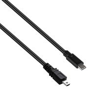 Cable de carga para cámara digital USB C tipo C con conectores macho/hembra para Sanyo UC-E6