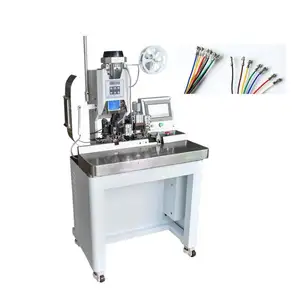 Automatische Multi-Core Pinnen Draadharnas Rechttrekken Strip En Terminal Crimping Machine