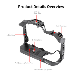 KingMa กรงกล้องอลูมิเนียมออกแบบใหม่สำหรับพานาโซนิค LUMIX <span class=keywords><strong>GH6</strong></span> - Product Image 4