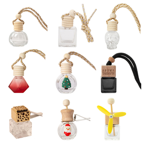 Botella de Perfume para coche 5ml 6ml 8ml 9ml 10ml 12ml Botella de vidrio colgante Difusor Ambientador Adorno Perfume Colgante - Product Image 2