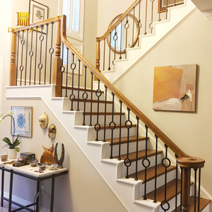 Promotion : Balustre <span class=keywords><strong>en</strong></span> <span class=keywords><strong>fer</strong></span> <span class=keywords><strong>forgé</strong></span> à <span class=keywords><strong>cercle</strong></span> unique pour escalier - Product Image 5
