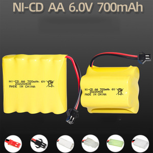 Nhà Máy Bán buôn 6V 700mAh <span class=keywords><strong>NiCd</strong></span> di động gói AA <span class=keywords><strong>6.0V</strong></span> có thể sạc lại pin để bán - Product Image 2