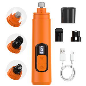Nuevo Cortaúñas Eléctrico <span class=keywords><strong>para</strong></span> Mascotas <span class=keywords><strong>de</strong></span> 6 Velocidades Ajustables, 2 Luces LED, Silencioso y Recargable, Fabricado en Plástico - Product Image 3