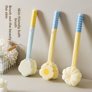 2-in-1 Double-Sided Long Handled Oval Bath Brush with PP Material Special Back <b>Scrubbing</b> for Children & Babies Showering Bathing - Product Image 5