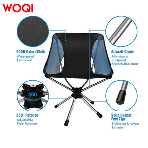 Silla Plegable Tipo Luna Woqi de 21.6x20.8x26.7 Pulgadas, Silla de Playa Portátil con Portavasos, Silla Ligera para Acampar al Aire Libre - Product Image 2