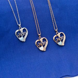 Collana con ciondolo a cuore per donna, gioielli semplici e alla moda, regalo per la mamma - Product Image 4
