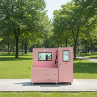 Station de lavage pour animaux semi-automatique en libre-service 24h/24 et 7j/7 avec support de paiement Nayax, en acier inoxydable, pour parcs