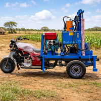 Machine de forage de puits d'eau portable à utilisation facile, haute efficacité, pour puits de 100m à 200m, machine de forage de puits profonds