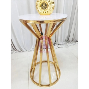 Juego de pedestal con soporte de <span class=keywords><strong>Cenicienta</strong></span> dorado superior blanco Juego de pedestal de pastel de boda - Product Image 3