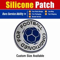 PVC souple européen et américain pour accessoires de vêtements, étiquette d'épaule, étiquette de poitrine, étiquette de bagage, badge de marque, patch en silicone
