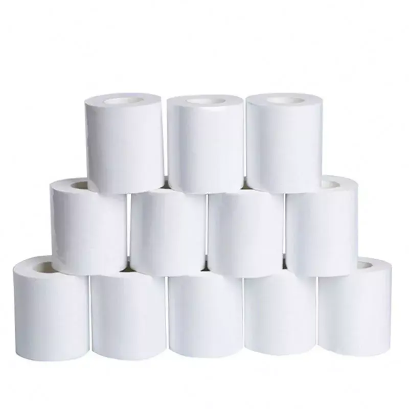 Rotoli di carta igienica all'ingrosso organici morbidi 2 veli imballaggio rotolo di carta bianca sanificazione Eco cucina rotolo di carta igienica
