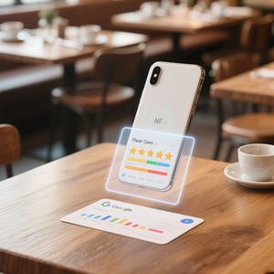 Thông minh tùy chỉnh 13.56MHz 215 NFC phương tiện truyền thông xã hội thẻ với QR kinh doanh xem xét liên hệ với kỹ thuật số tap - Product Image 5