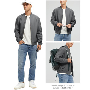 Chaqueta Cortavientos Ligera para Hombre, Elegante, Versátil, Impermeable, de Lona, Cómoda y Duradera - Product Image 4