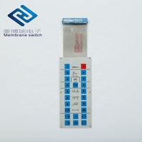 Custom Membrane Switch Industrial Keypad Keycap PET PC Material Waterproof Eco-friendly HMI Application Clear Transparent Window