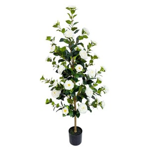 Trang trí sàn ở lối vào cây xanh lớn cây hoa trà nhân tạo cây trồng trong chậu - Product Image 5