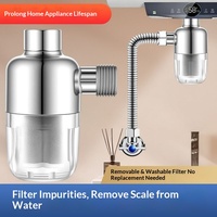 Mini filtre anti-calcaire pour pommeau de douche, purificateur d'eau du robinet en acier inoxydable, modèle 05, sans remplacement de cartouche