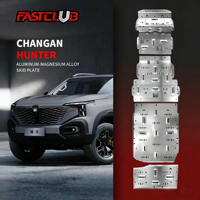 FASTCULB CHANGAN HUNTER Protection 5/8mm, couvercle antidérapant en alliage d'aluminium imperméable pour moteur, aluminium naturel, modèle original 2024