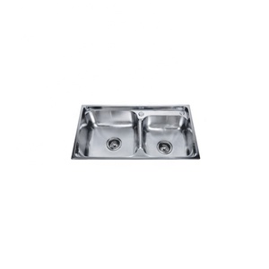 <span class=keywords><strong>Lavello</strong></span> da <span class=keywords><strong>Cucina</strong></span> in Metallo a Doppia Vasca di Grandi Dimensioni, Design Moderno, Finitura Spazzolata/Satinata, Garanzia di 2 Anni - Product Image 1