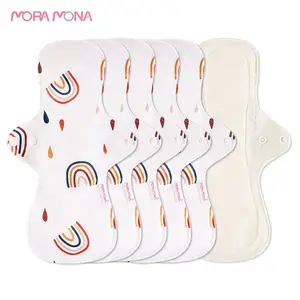 Mora Mona Eco Vriendelijke Herbruikbare Wasbare Bamboo Maandverband Menstruatie Doek Pads
