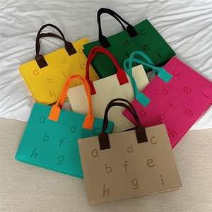 Bolsa de compras de fieltro personalizada a la moda Bolsa de ocio de fieltro - Product Image 1