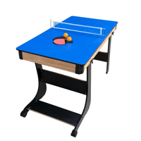 Mesa de Juego Multifuncional Plegable 3 en 1 de 4 pies, Incluye Billar, Tenis y Escritorio, Compatible con OEM y ODM, con Ruedas