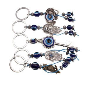 Special <strong>Key</strong> Chain Semi-handmade Artistic <strong>Strange</strong> Devil's Eye Woven Rope Semi-finished Creative Wind <strong>Key</strong> - Product Image 5