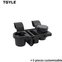 Support de rangement multifonctionnel en plastique pour porte de voiture avec porte-gobelet, boîte de rangement pour téléphone et cendrier